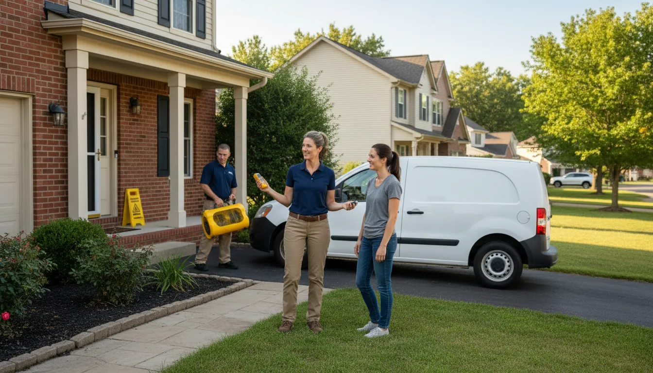 Residential water damage restoration in Cyclone, PA